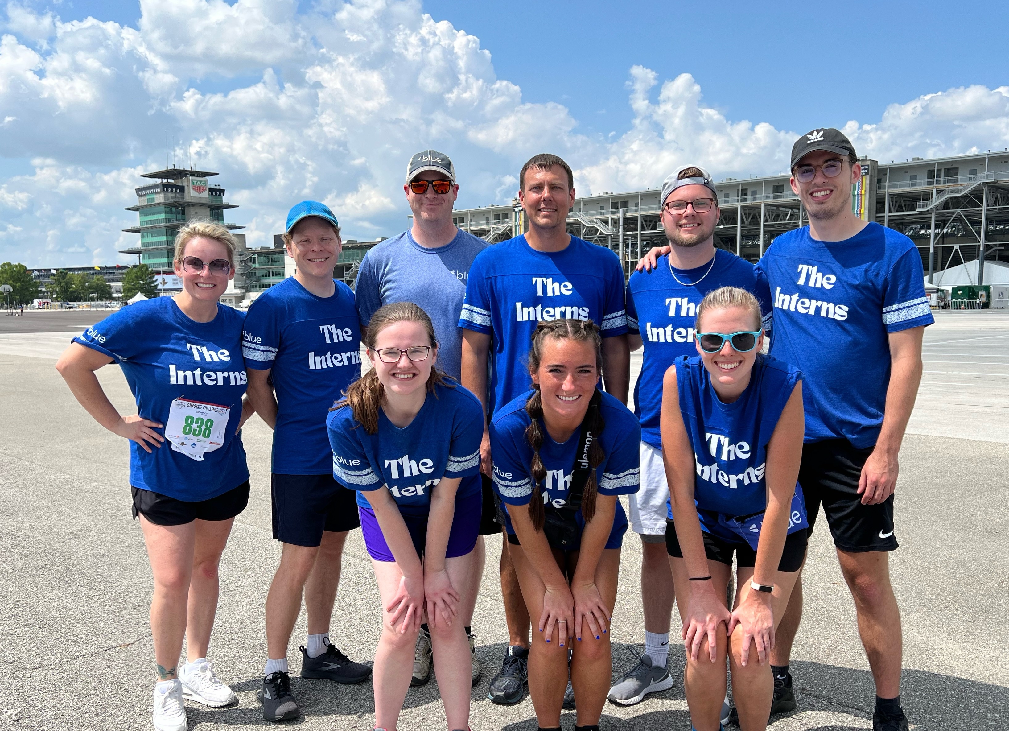 Indy and Carmel office employees pose at the Corporate Challenge event