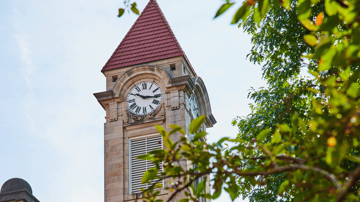Clock Tower on Indiana University Campus | Accounting and Finance Jobs in Bloomington, Indiana | Accounting Careers in Bloomington