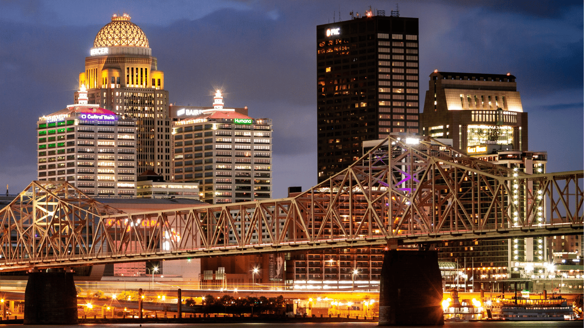 Downtown Louisville at Night | Louisville Careers | Accounting Jobs in Louisville
