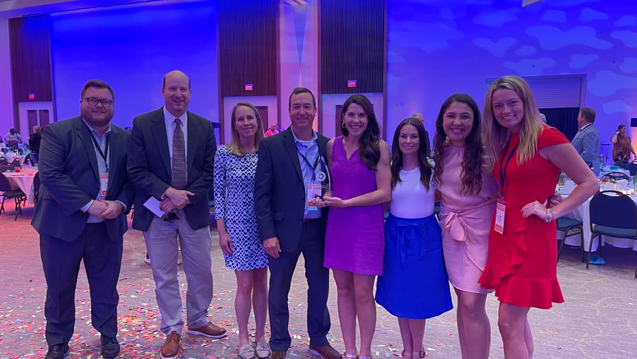 Blue and Co employees from our Kentucky offices posing for a picture at the Best Places to Work in Kentucky awards event